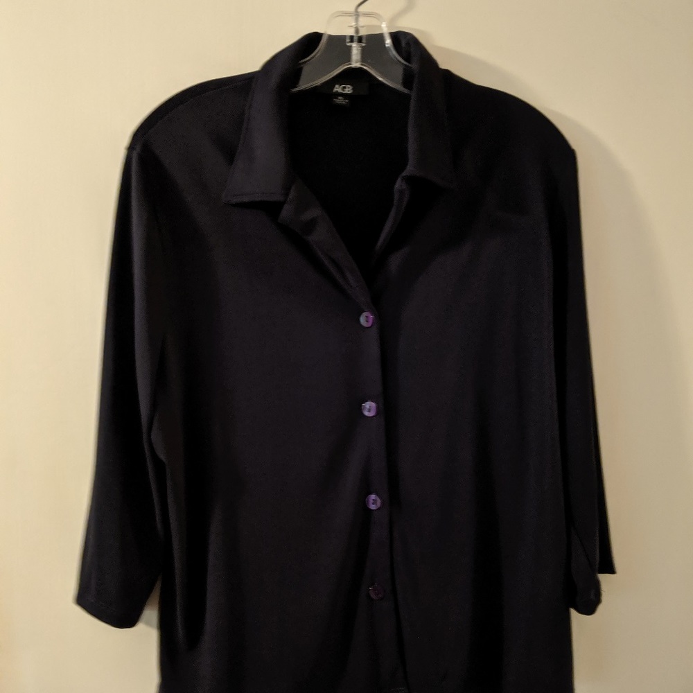 Black Blouse size XL made by AGB